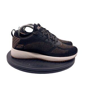 Skechers Womens BOBS Sneakers Shoes Squad Ring Master Black/Gold Sz 9.5 31347